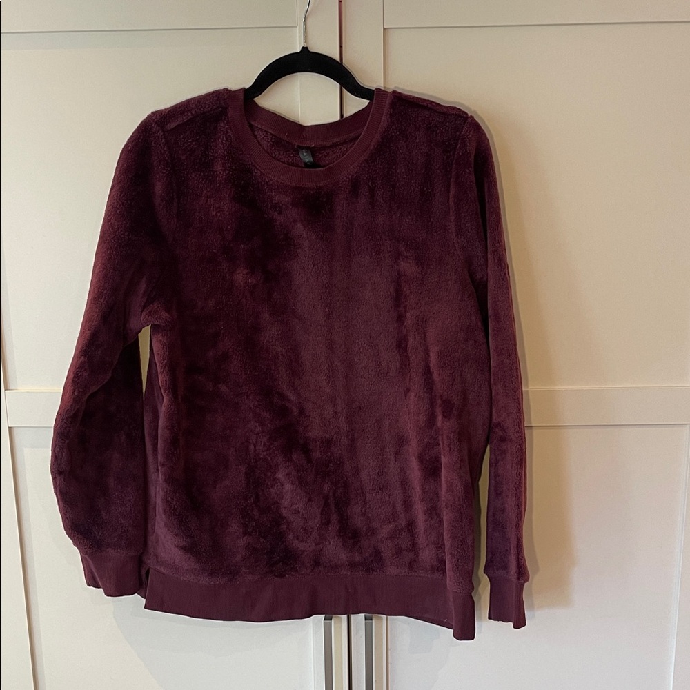 Plush Burgundy Gaiam Sweater